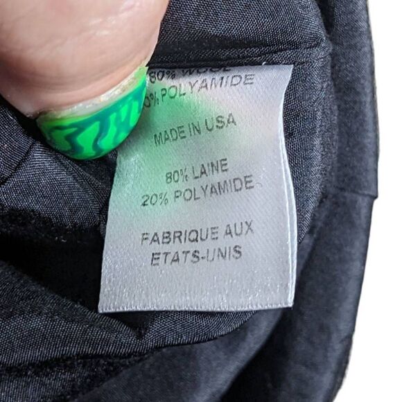 Adam Adam Lippes Mini Skirt Wool Monochrome Plaid Dark Academia 12 - Picture 5 of 6